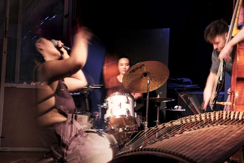 Kicking Cologne L-R: Lesley Mok, Kim Do-Yeon and Florian Herzog - Photograph: Niclas Weber 
