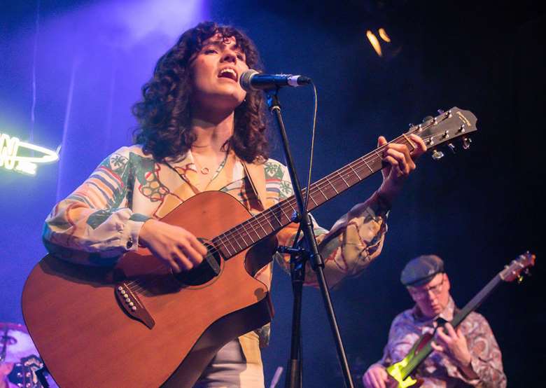 Hattie Whitehead and Dave Jones on song at Jazz Cafe - photo by Ryan Quarterman