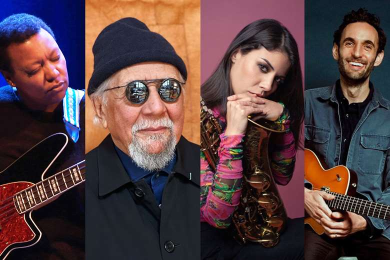 Blue Note stars L-R: Meshell Ndegeocello, Charles Lloyd, Melissa Aldana and Julian Lage 