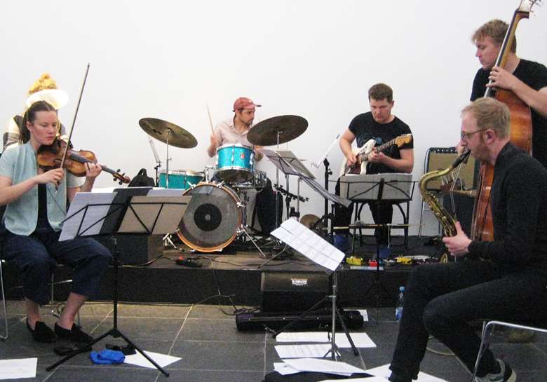 Kobe Van Cauwenberghe’s Ghost Trance Septet - Photo by Martin Longley