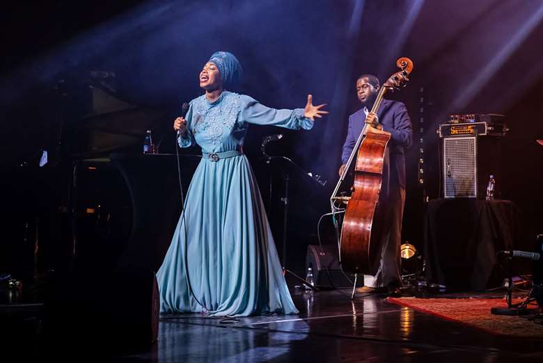 Jazzmeia Horn sings sunny songs in snowy Poland - Photographs: Sebastian Wołosz 